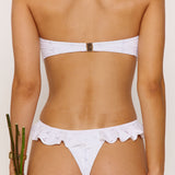 Alba Bow Bandeau Top - White