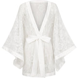 Bardot French Lace Kimono - White