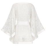 Bardot French Lace Kimono - White