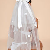 Vellah Bridal Veil - White