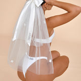 Vellah Bridal Veil - White