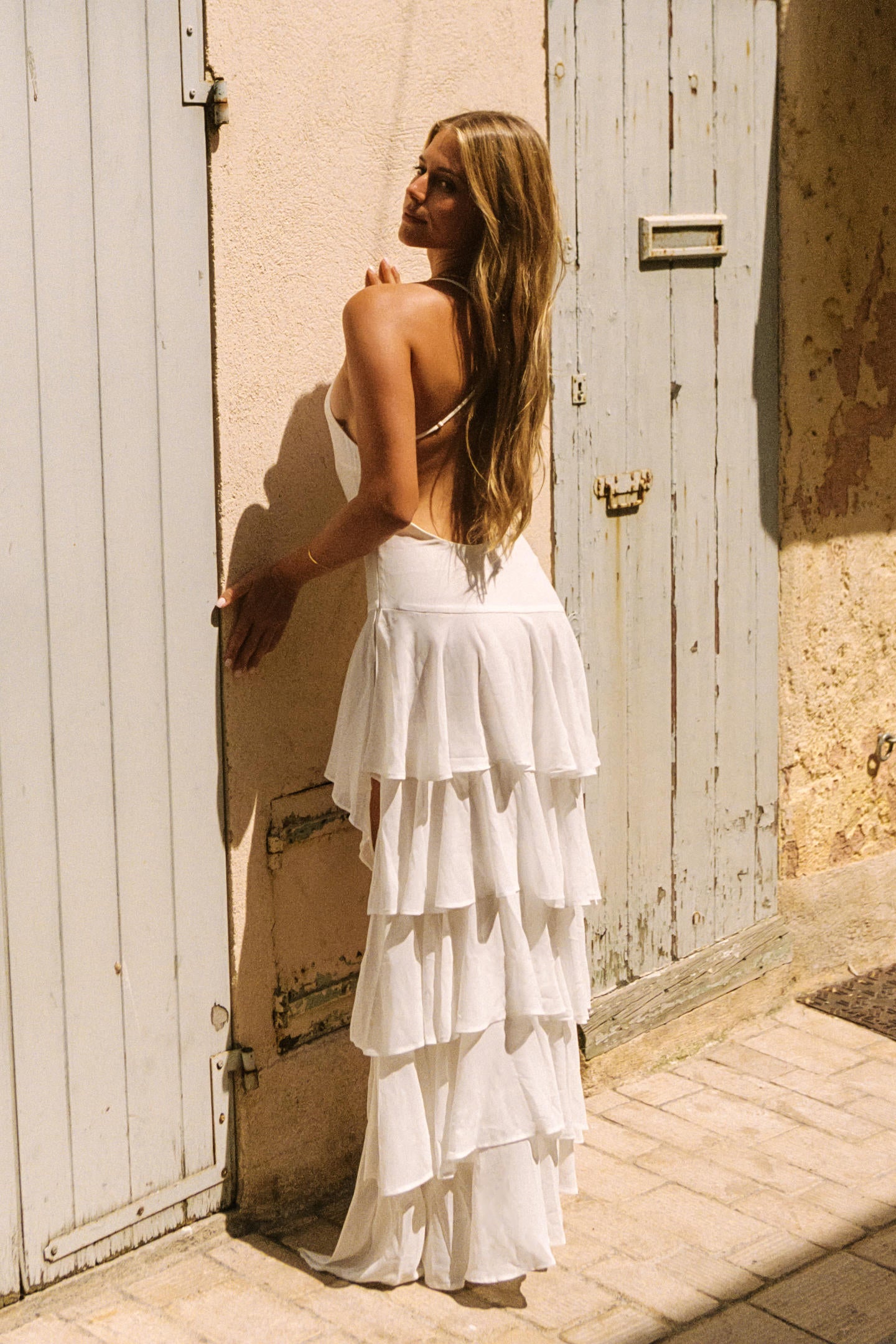 Alt Swim Maribel Maxi Dress for Women, White, Size M Alt Swim Maribel Maxi Dress for Women, White, Size M