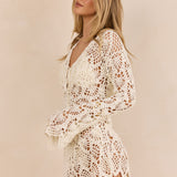 Ophelie Crochet Dress - Ivory