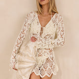 Ophelie Crochet Dress - Ivory