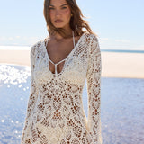 Ophelie Crochet Dress - Ivory