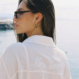 Elira Shirt Coverup - White