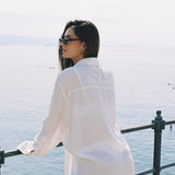 Elira Shirt Coverup - White
