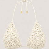 Kiki Crochet Bikini Top - Ivory