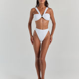 Allera High Waisted Bottom - White