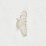 ALT's ivory Sloane claw clip, a product shot of the pearlescent clip edged in rhinestones.