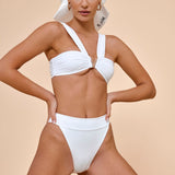 Allera High Waisted Bottom in White