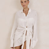 Elira Shirt Coverup - White