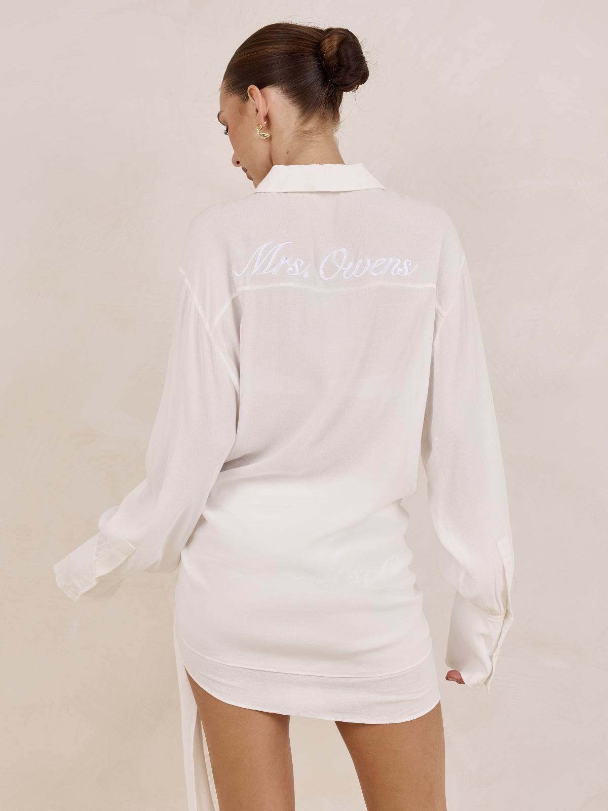 Elira Shirt Coverup - White