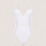 Desiree Corset One Piece - White