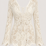 Ophelie Crochet Dress - Ivory