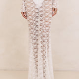 Melora Lace Maxi Skirt - White