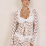 Vittoria Lace Top - White