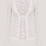 Vittoria Lace Top - White