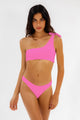 SOFIA OVER SHOULDER TOP - PINK
