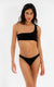 Sofia Over Shoulder Top in Black