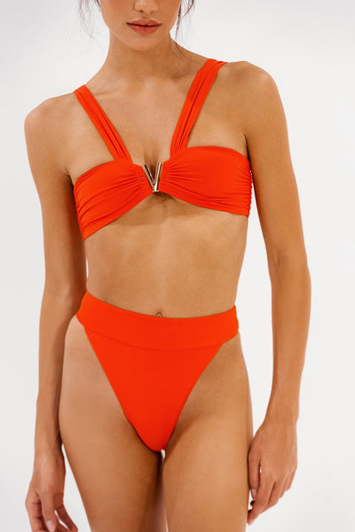 Allera High Waisted Bottom in Tango
